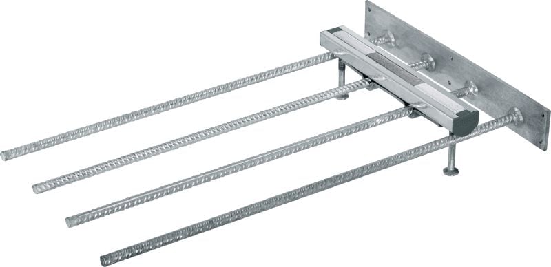 HAC 角部钢筋槽钢顶板 标准尺寸和长度的预埋锚杆，适用于顶板角部应用